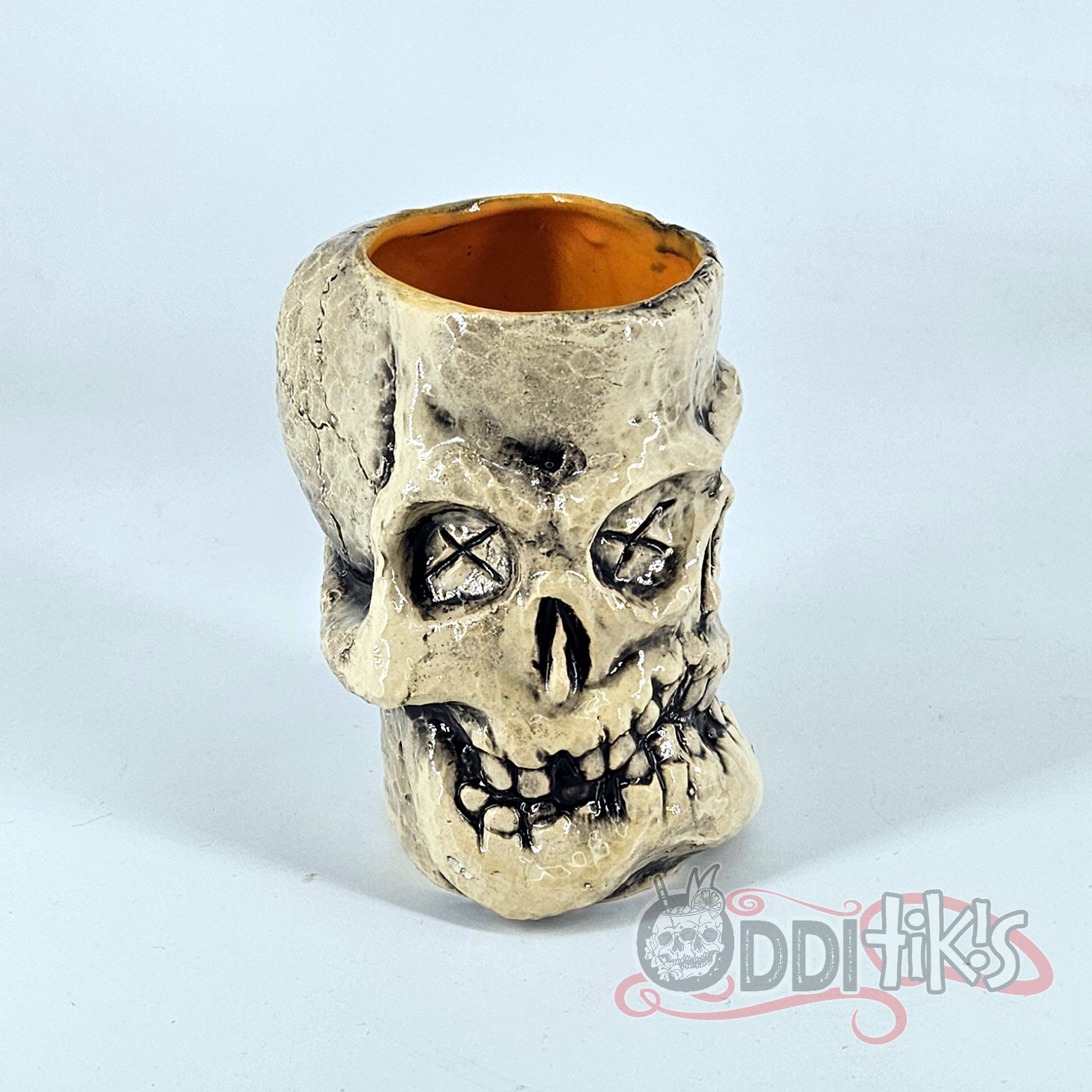 dugudagii Clear Bunchin ドゥグダギ　スカル　文鎮 Bone and Black Limited Edition Variant Conjoined Skull Tiki